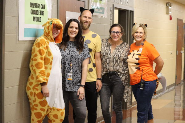 Staff on dress up day